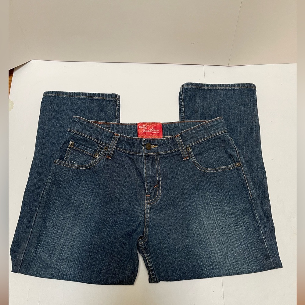 Levis Levi Strauss Signature Stretch Dark Wash Misses Size 6 Premium Denim Jeans